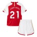 Maillot de foot Arsenal Fabio Vieira #21 Domicile vêtements enfant 2023-24 Manches Courtes (+ pantalon court)